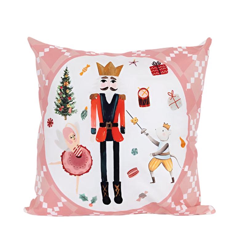PINK PILLOW WITH NUTCRAKE 45x3x45 - Default Title