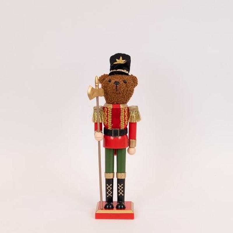 PLASTIC NUTCRACKER TEDDY BEAR 40cm - Default Title