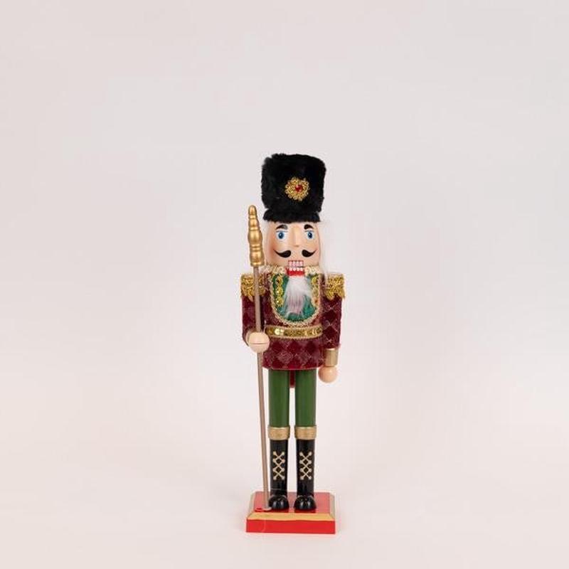 PLASTIC NUTCRAKE BURGUNDY VELVET 37.5cm - Default Title