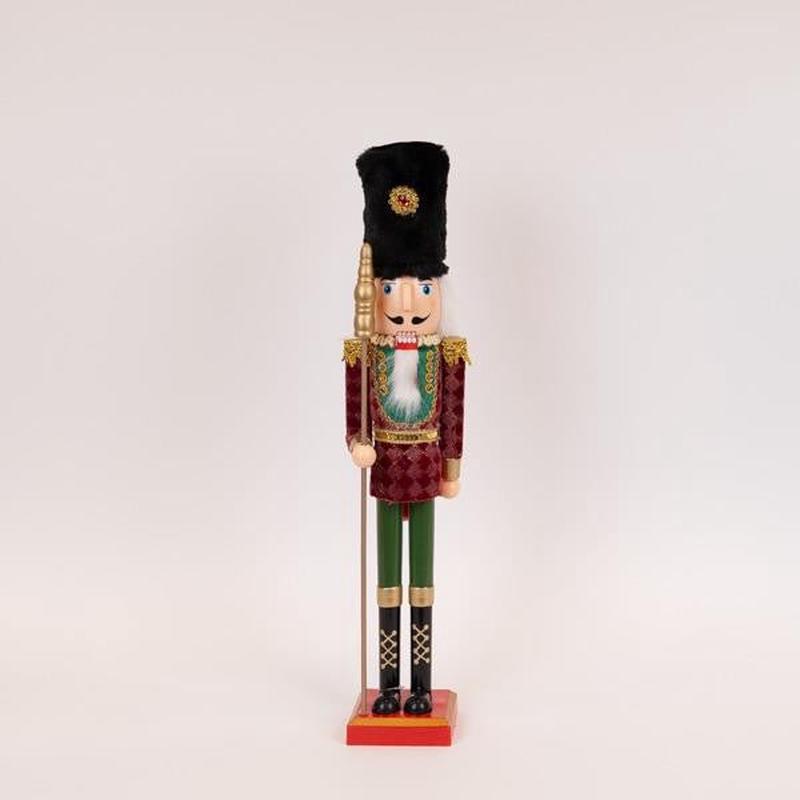 PLASTIC NUTCRAKE BURGUNDY VELVET 55cm - Default Title
