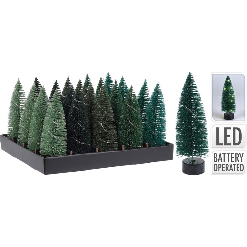 Plastic Tree Green Illuminated WW 6x6x17 - Default Title