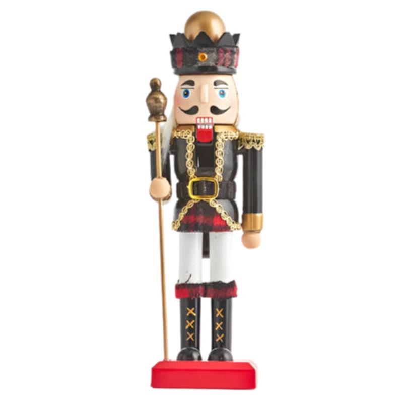 PLASTIC WALNUT CUTTER WITH CHECKERED HAT BLACK GOLD 8x7x26 - Default Title