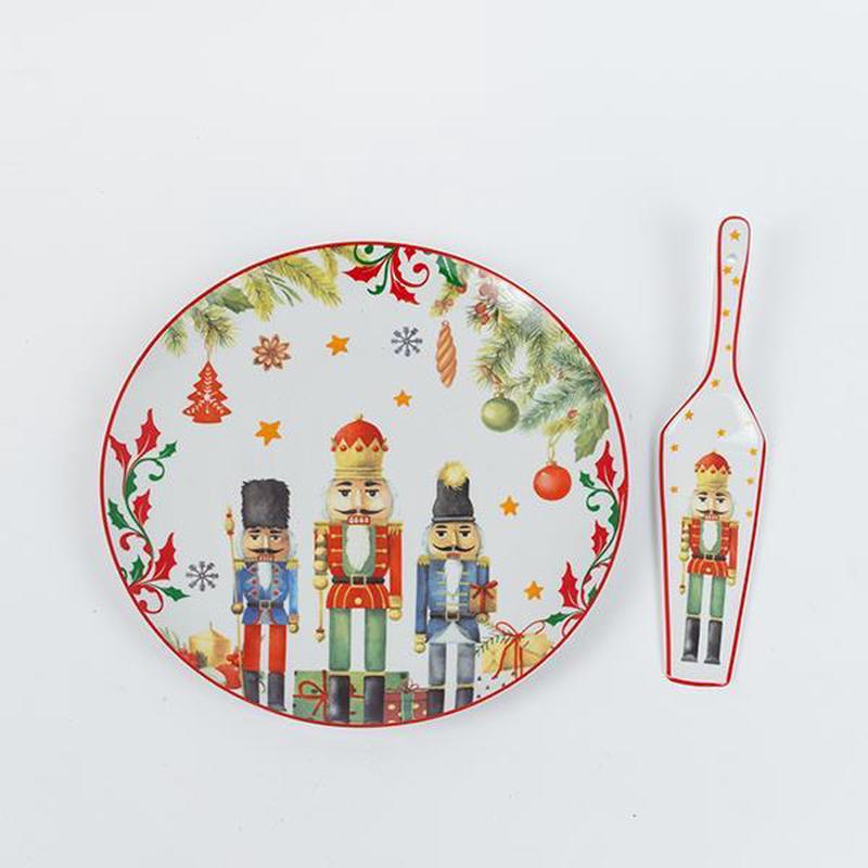 PLATES WITH SPATULA WITH NUT CRUSHERS 27x27x3 - Default Title