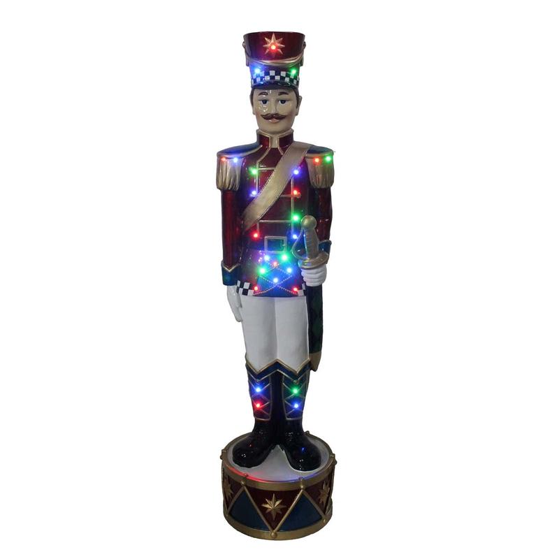 Polyresin Nutcracker with LED 20x20x83 - Default Title