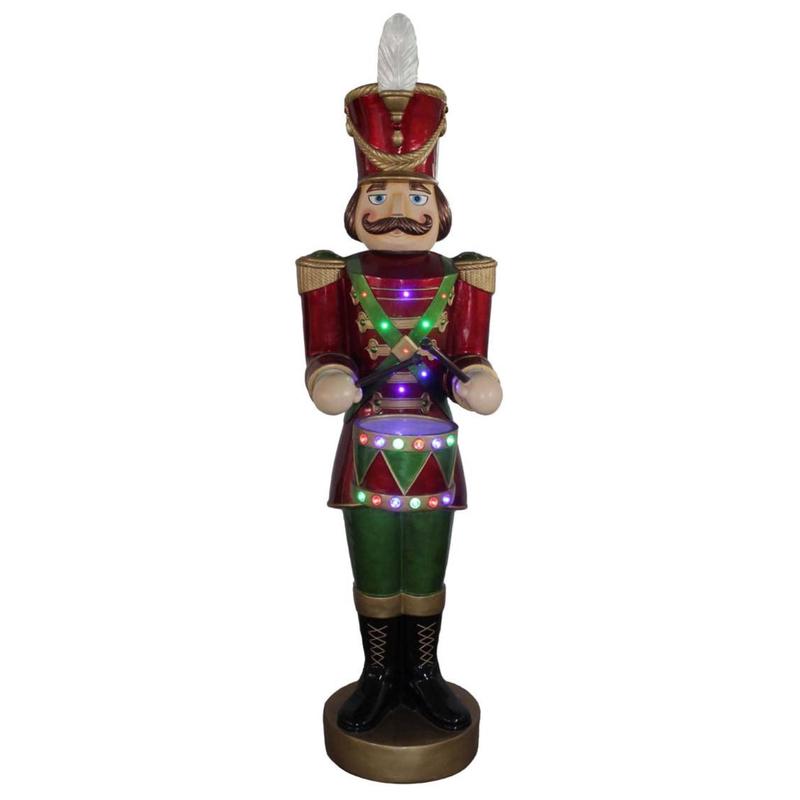 Polyresin Nutcracker with LED-Motion 50x50x159 - Default Title
