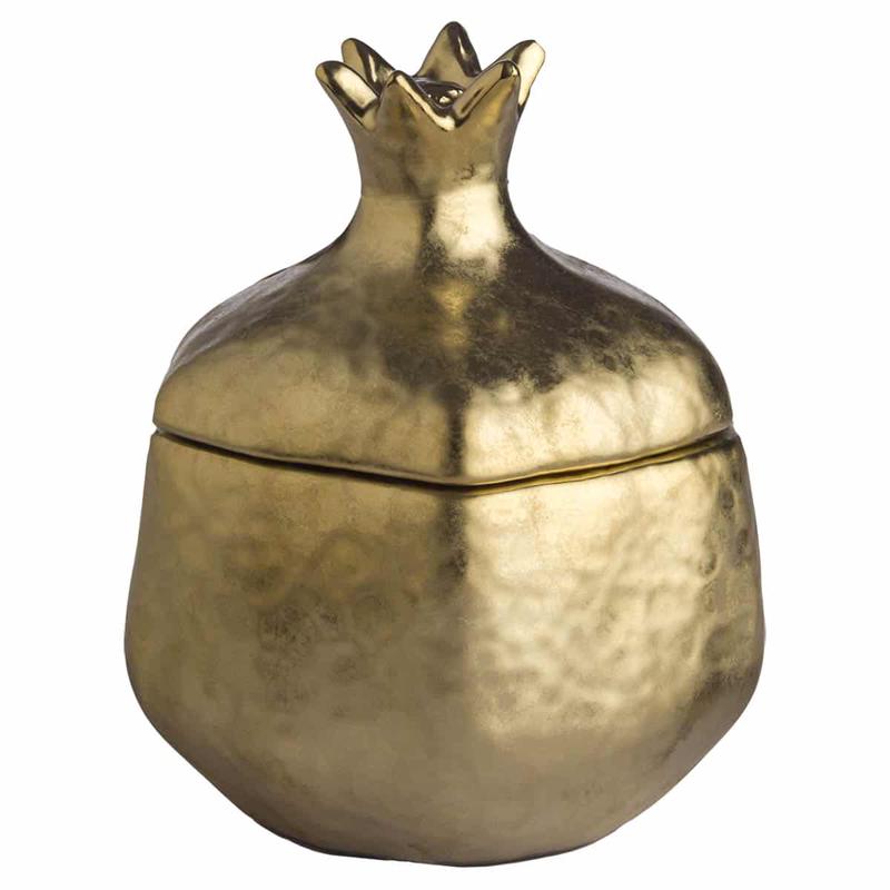 Pomegranate Ceramic Openwork Gold 16x11cm - Default Title