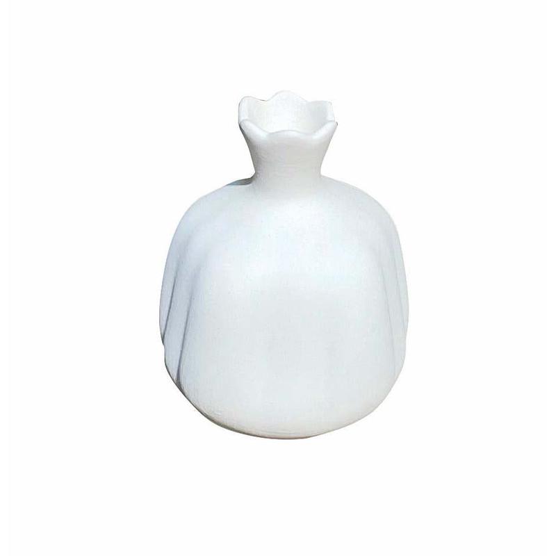 Pomegranate Ceramic White Matte 9cm - Default Title