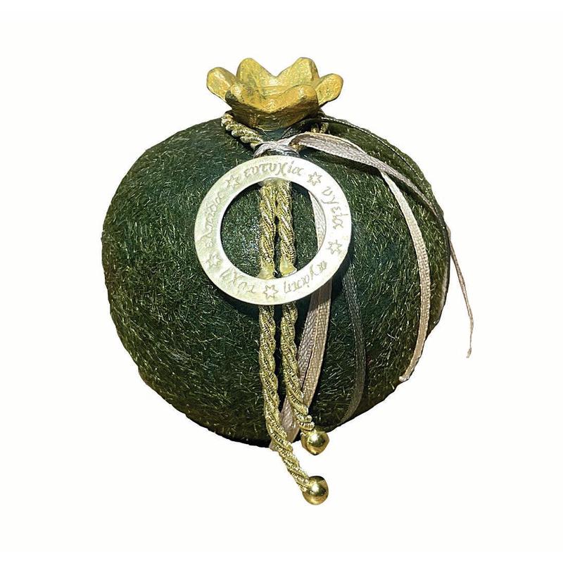 Pomegranate Flock Ceramic Green 11cm - Default Title
