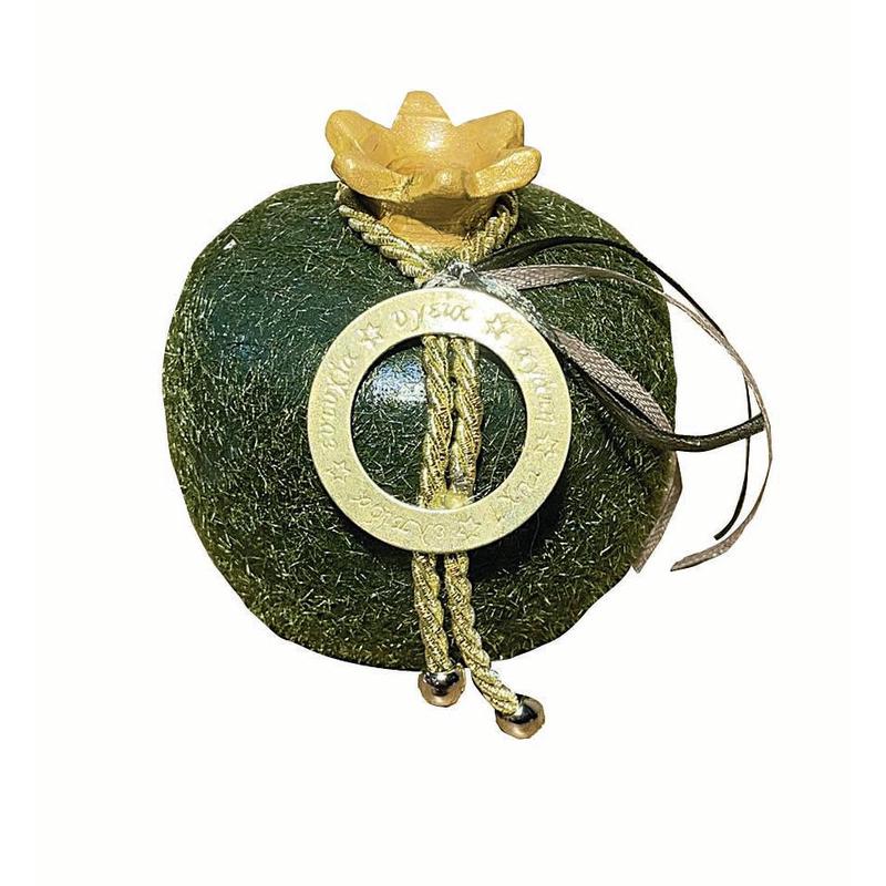 Pomegranate Flock Ceramic Green 9cm - Default Title
