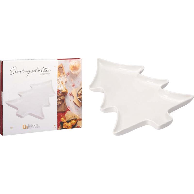 Porcelain Tree Plate 34x2.5cm