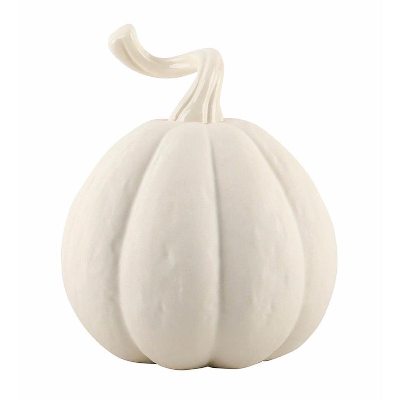 Pumpkin Ceramic White Matte 15x17cm - Default Title