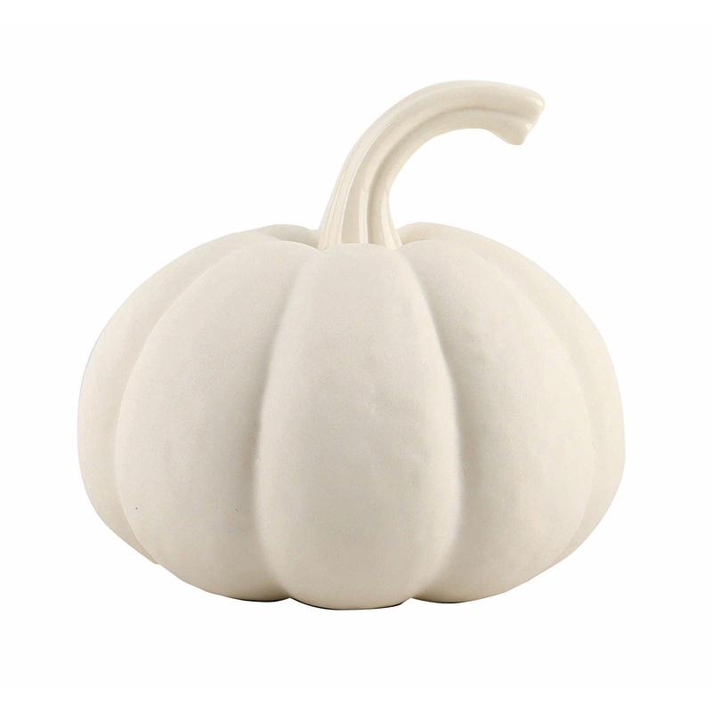 Pumpkin Ceramic White Matte 17x17cm - Default Title