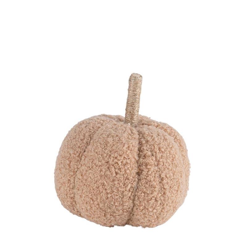 Pumpkin Fabric Boucle Beige 11x11x13 - Default Title