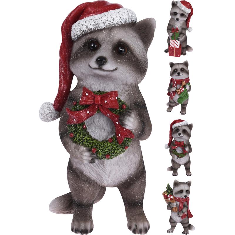 Raccoon Ceramic 4 Figures 31cm - Default Title