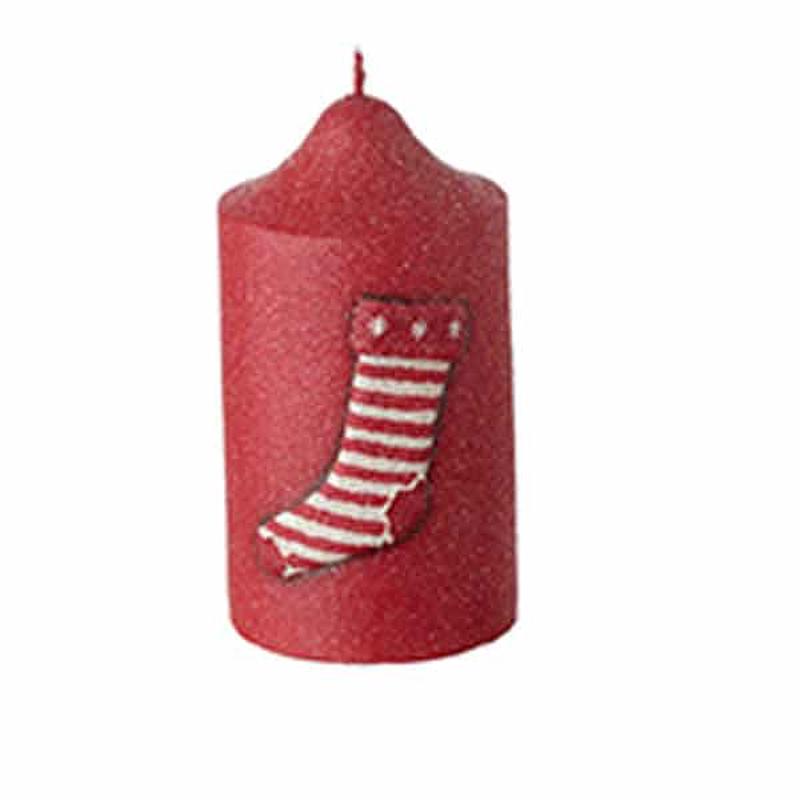 Red Cylinder Candle 6x6x12 - Default Title