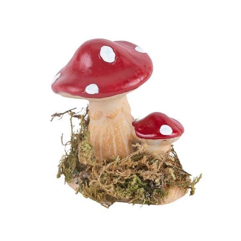 Resin Mushrooms with Moss 5x5x6 - Default Title