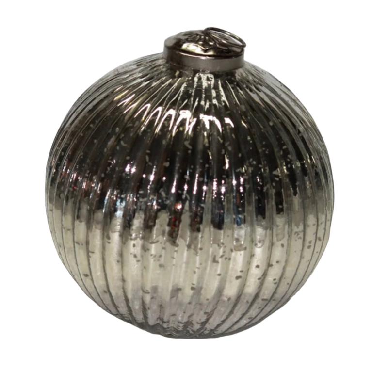 Silver Glass Ball 13cm - Default Title