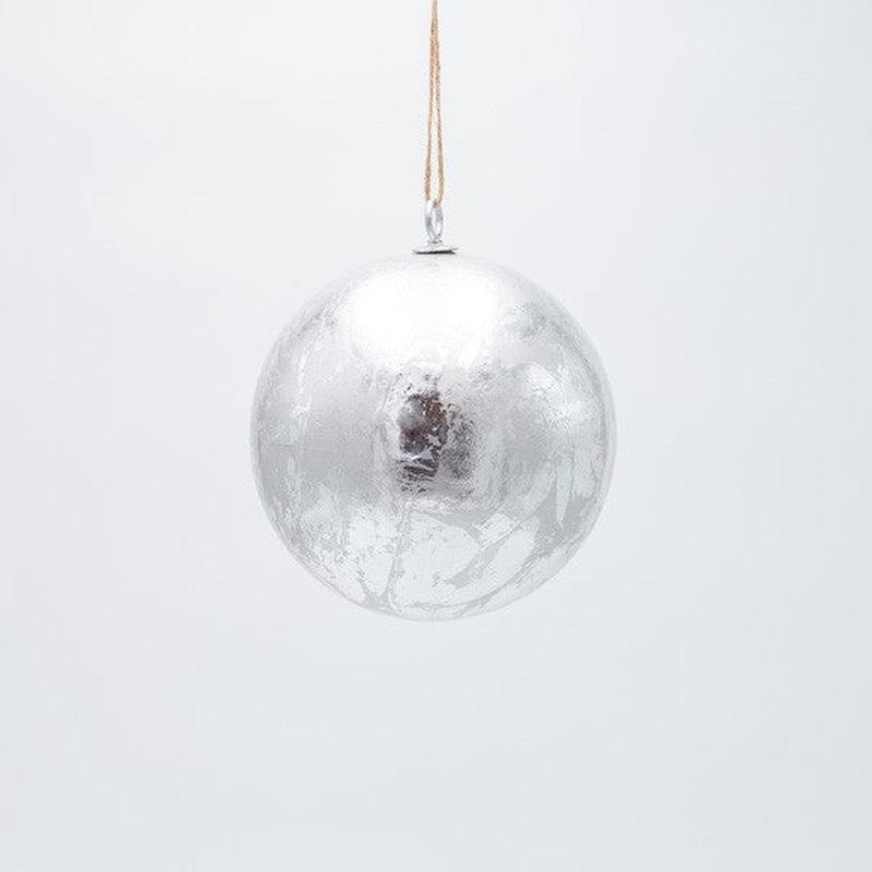 SILVER METAL BALL 15cm - Default Title