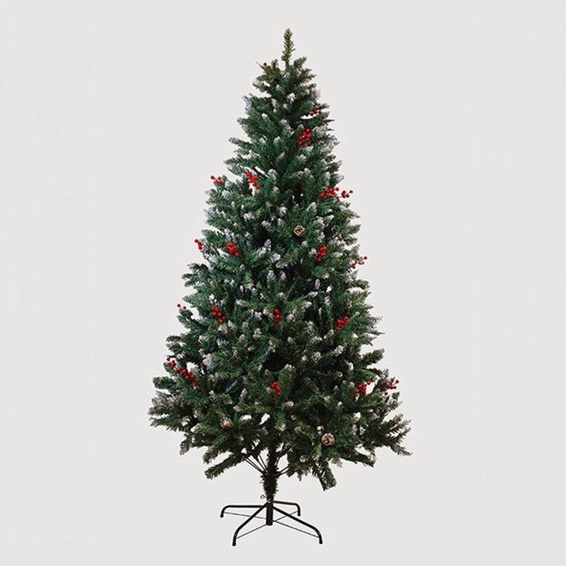 SNOW-COVERED CEDAR TREE WITH PINE NUTS AND BERRIES 120x120x210 - Default Title