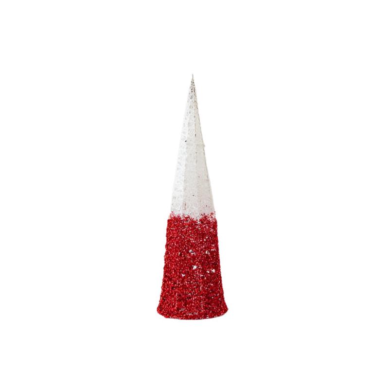 TREE CONE WHITE-RED 14x14x50 - Default Title