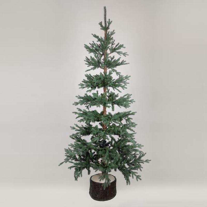 TREE DENMARK PE AND PVC WITH WOODEN TRUNK ON THE BASE 107x107x210 - Default Title