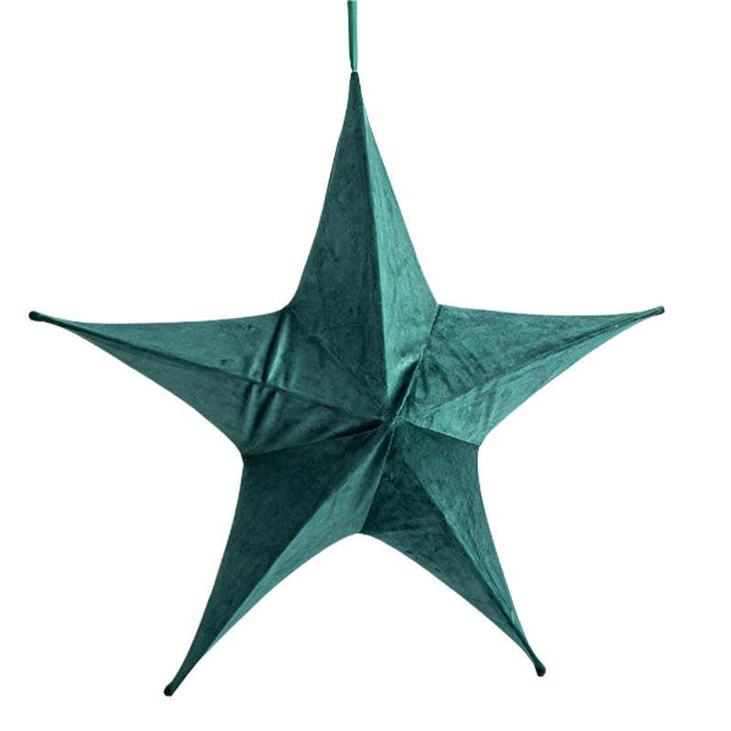 VELVET STAR GREEN 80cm - Default Title
