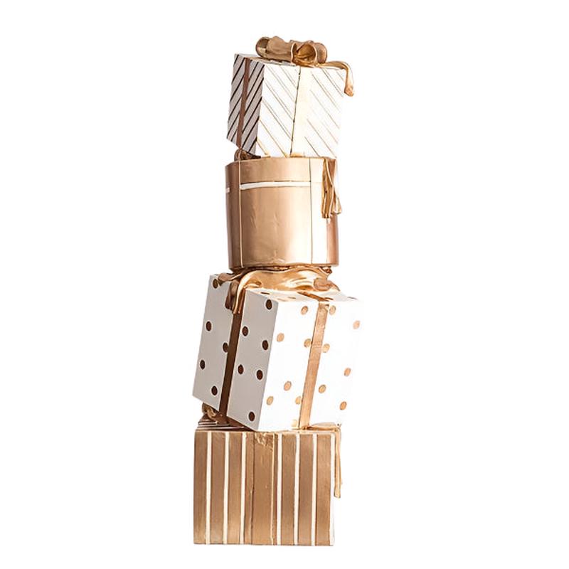 WHITE-CHAMPANESE GIFT TOWER 25x25x72 - Default Title