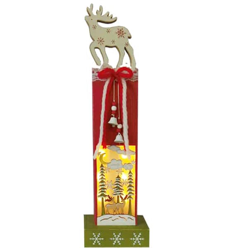 Wooden Deer on LED Base 14x7x48 - Default Title
