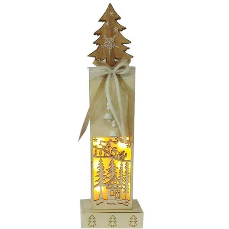 Wooden Tree on LED Base 7x7x15 - Default Title