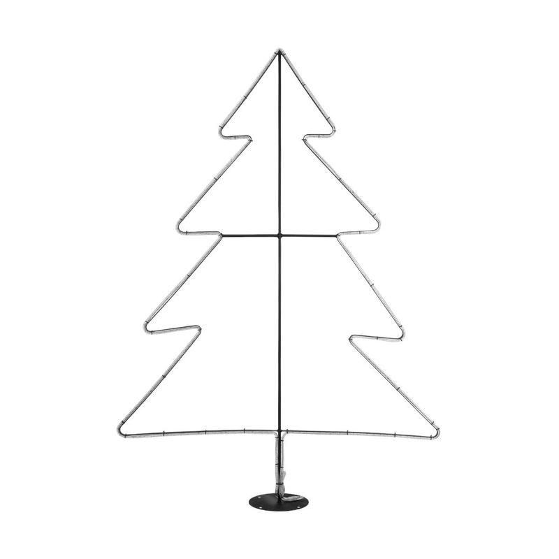 XMAS-TREE-BIG Christmas Decorative Light LED 27.3W 1092lm 360 AC 220-240V Waterproof IP65 Warm White 2700K - Black & Transparent - L134 x W25 x H188