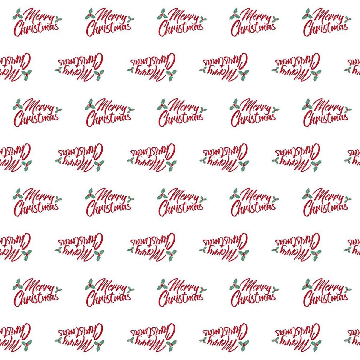 100m x 80cm Christmas Cellophane - Traditional Christmas
