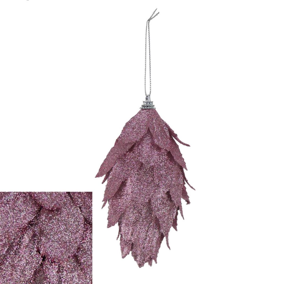 12cm Thistle Bauble - Blush