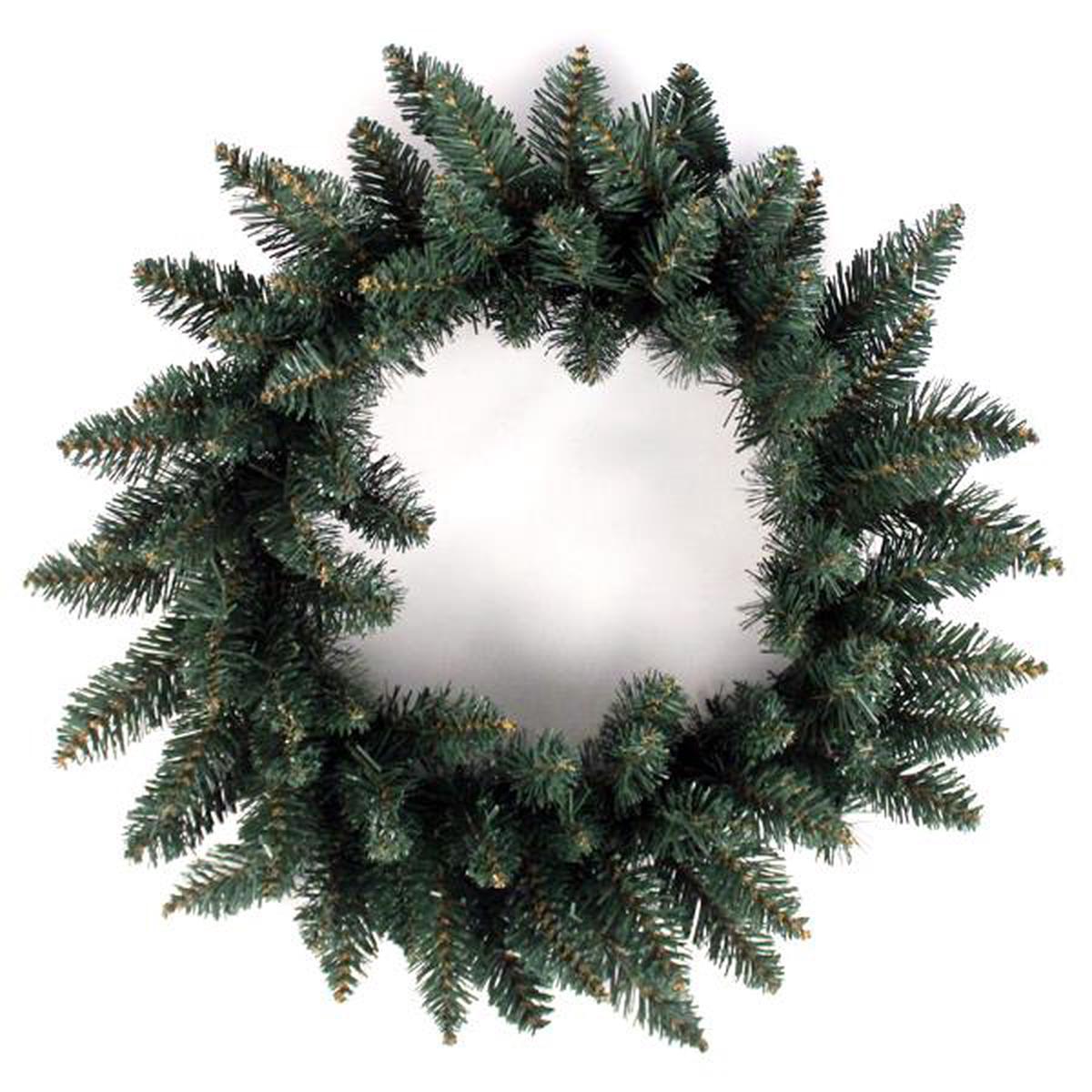 2253-Artificial Green Pine Christmas Wreath x 28cm