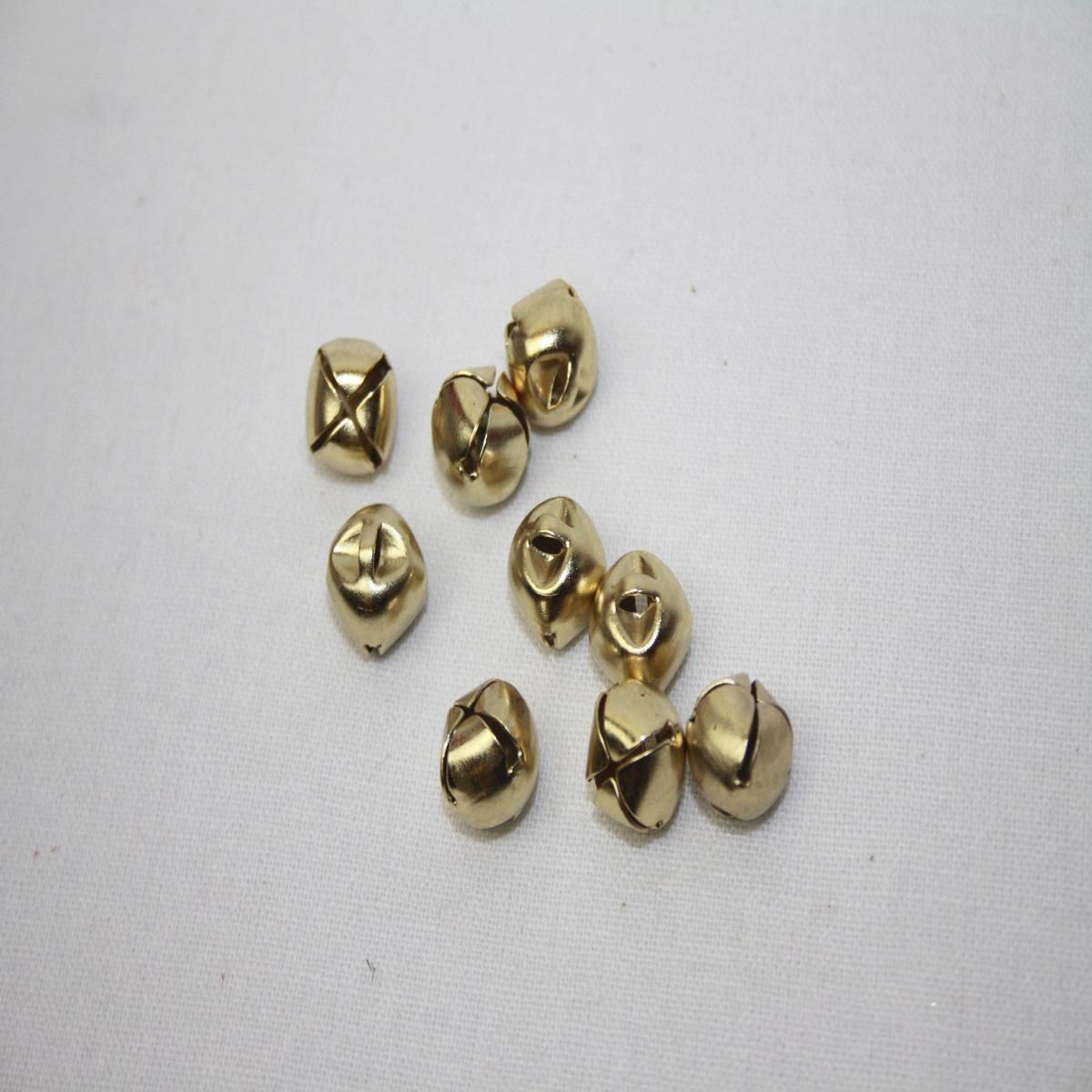 9 x Trimits Mini Jingle Bells - Gold x 10mm