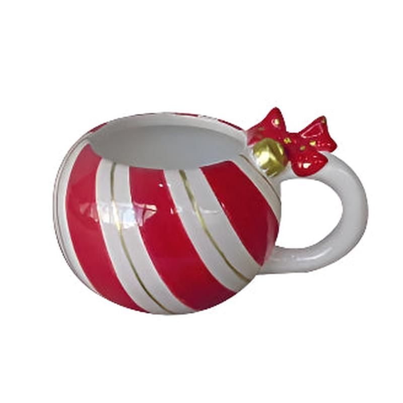 Christmas Ball Mug Red 12.5x6x7.5 - Default Title