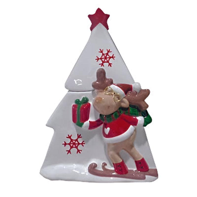 Cookie Cutter Tree-Reindeer White 18.5x14x24 - Default Title