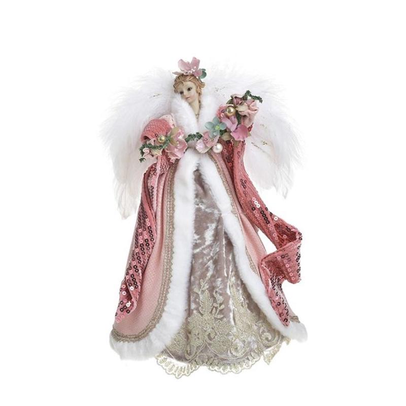 Decorative Angel Polyresin/Fabric Multicolor 23x15x36