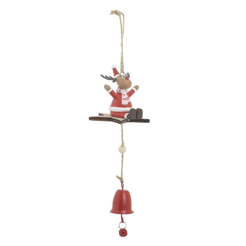 Decorative Reindeer Polyresin/Metal Multicolor 7x7x19