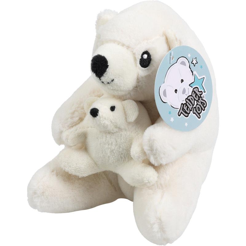 Decorative Teddy Bears Fabric White/Black 15x13x16