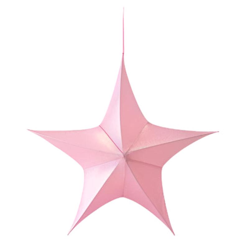 FABRIC STAR PINK IRIDESCENT 65cm - Default Title