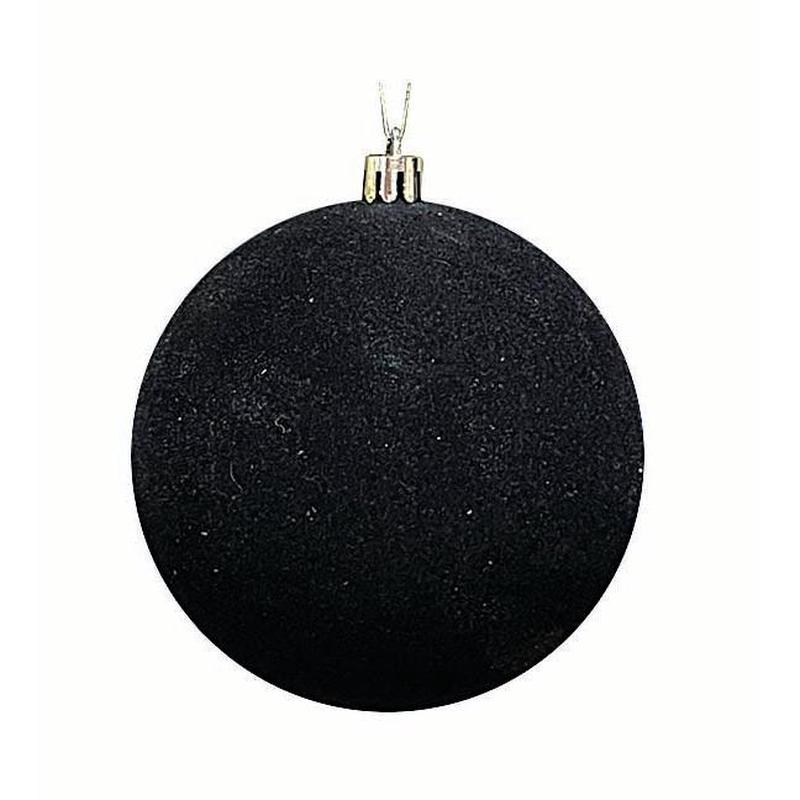 Flock Plastic Ball Black 25cm - Default Title