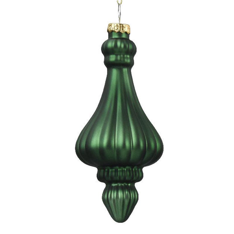 Glass Ornament Matte Green 6x6x13 - Default Title