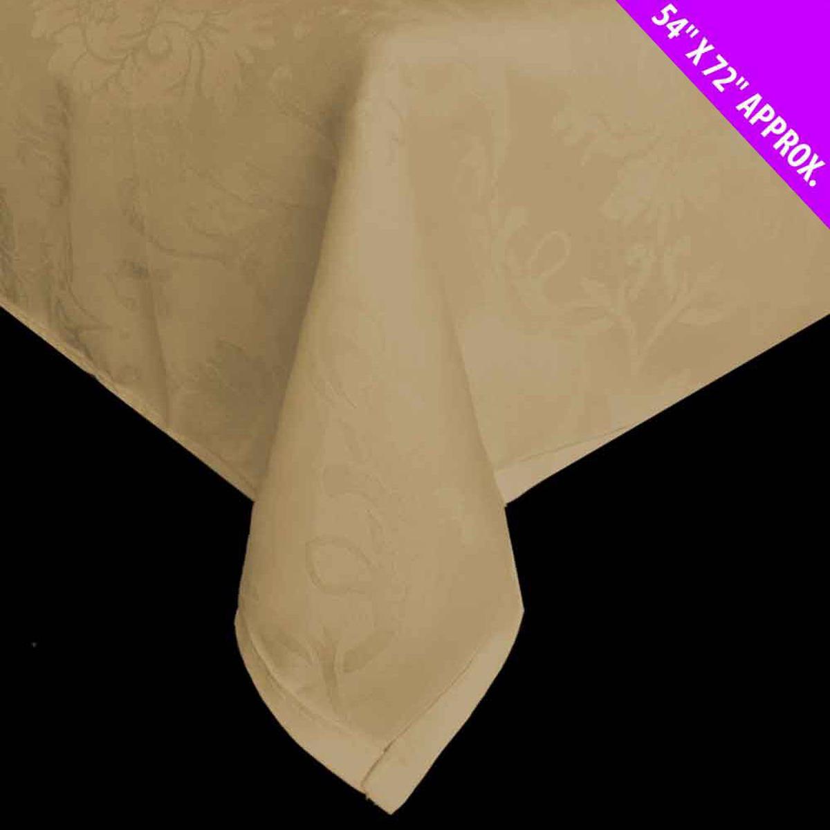 Gold Damask Tablecloth - 54