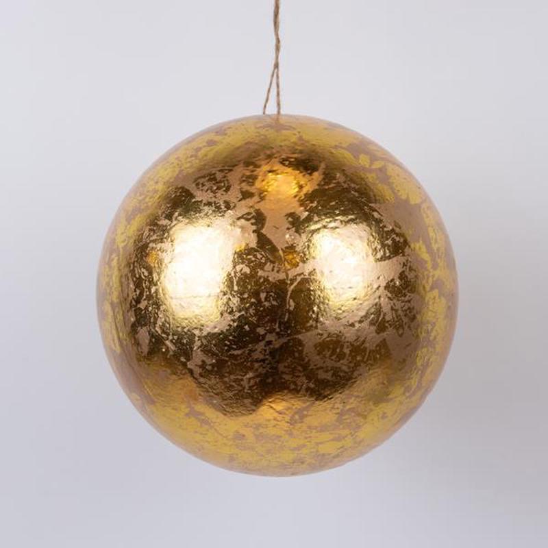 GOLD METALLIC BALL 25cm - Default Title