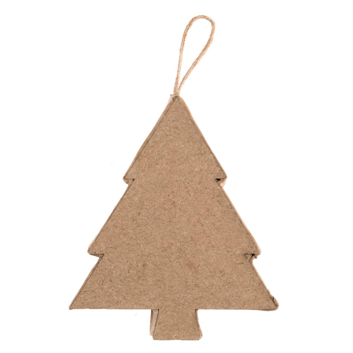 Hanging Papier Mach Decoration x 8cm - Tree