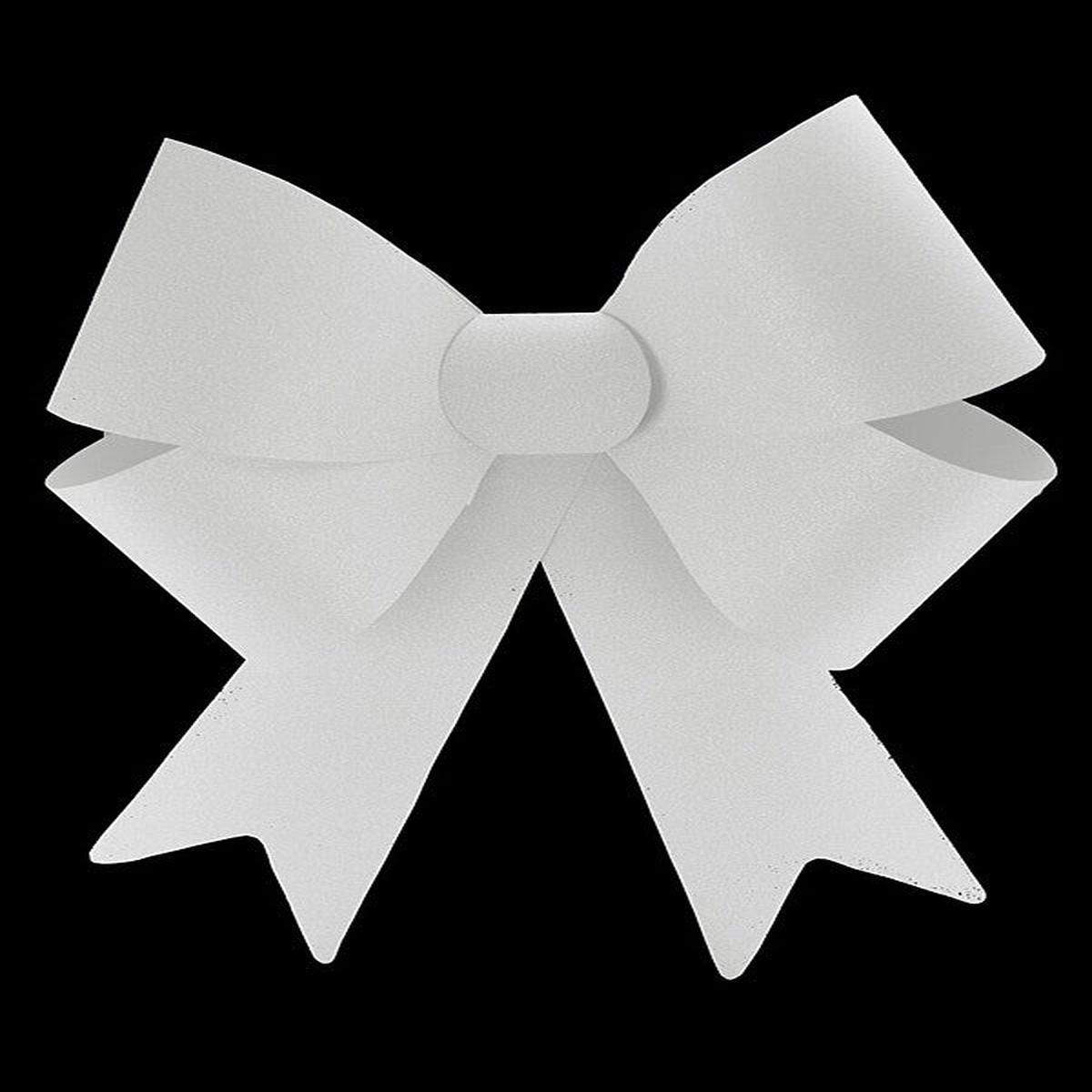 Jumbo Glitter Bow - 42 x 48cm - White