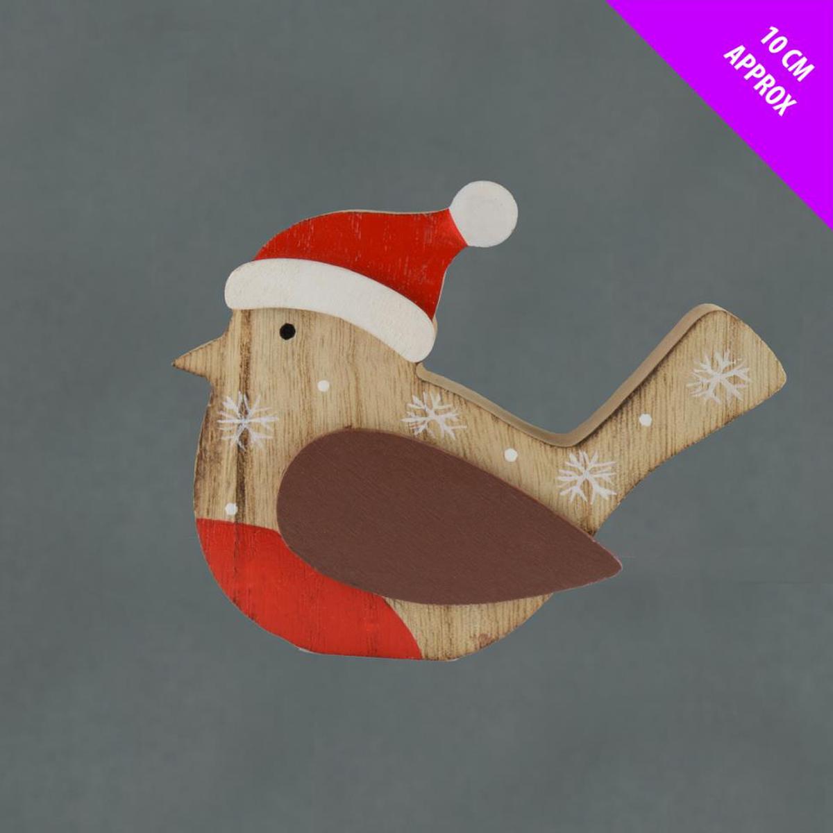 NEEDS GLUEING Chunky Sitting Robin with Hat x 10cm SEE PICTURES