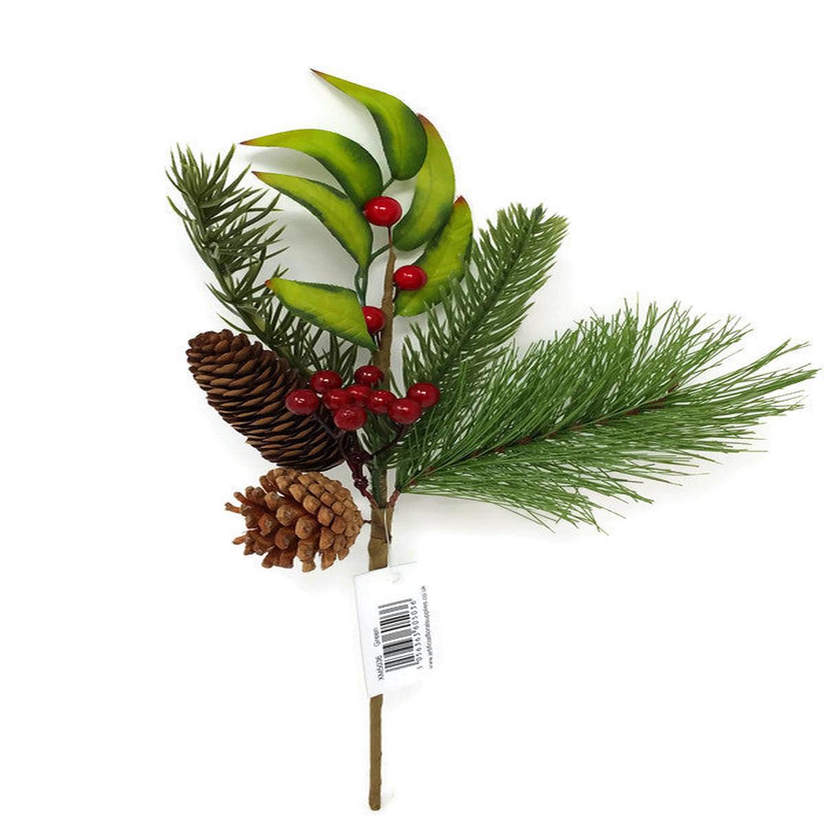 Pinecone & Red Berry Pick x 30cm