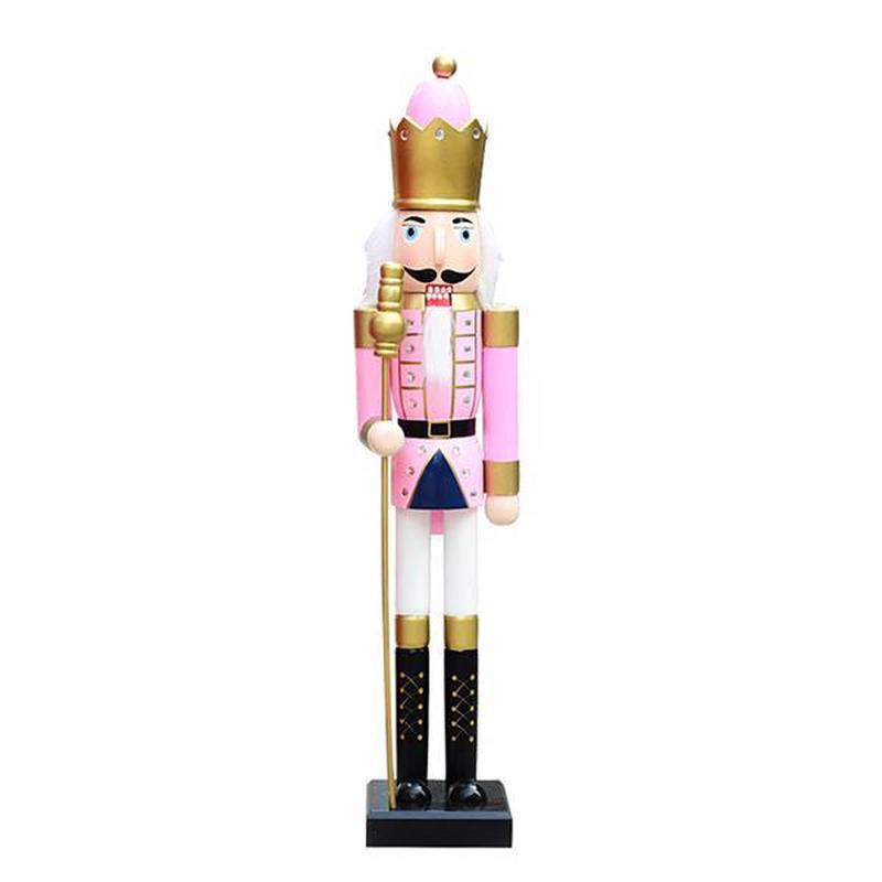 PINK-GOLD NUTCRAFTER WITH SCEPTER 19x17x90 - Default Title