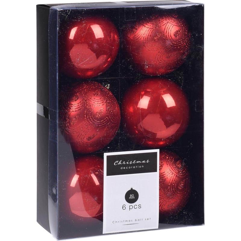 Plastic Ball Red S/6 8cm - Default Title